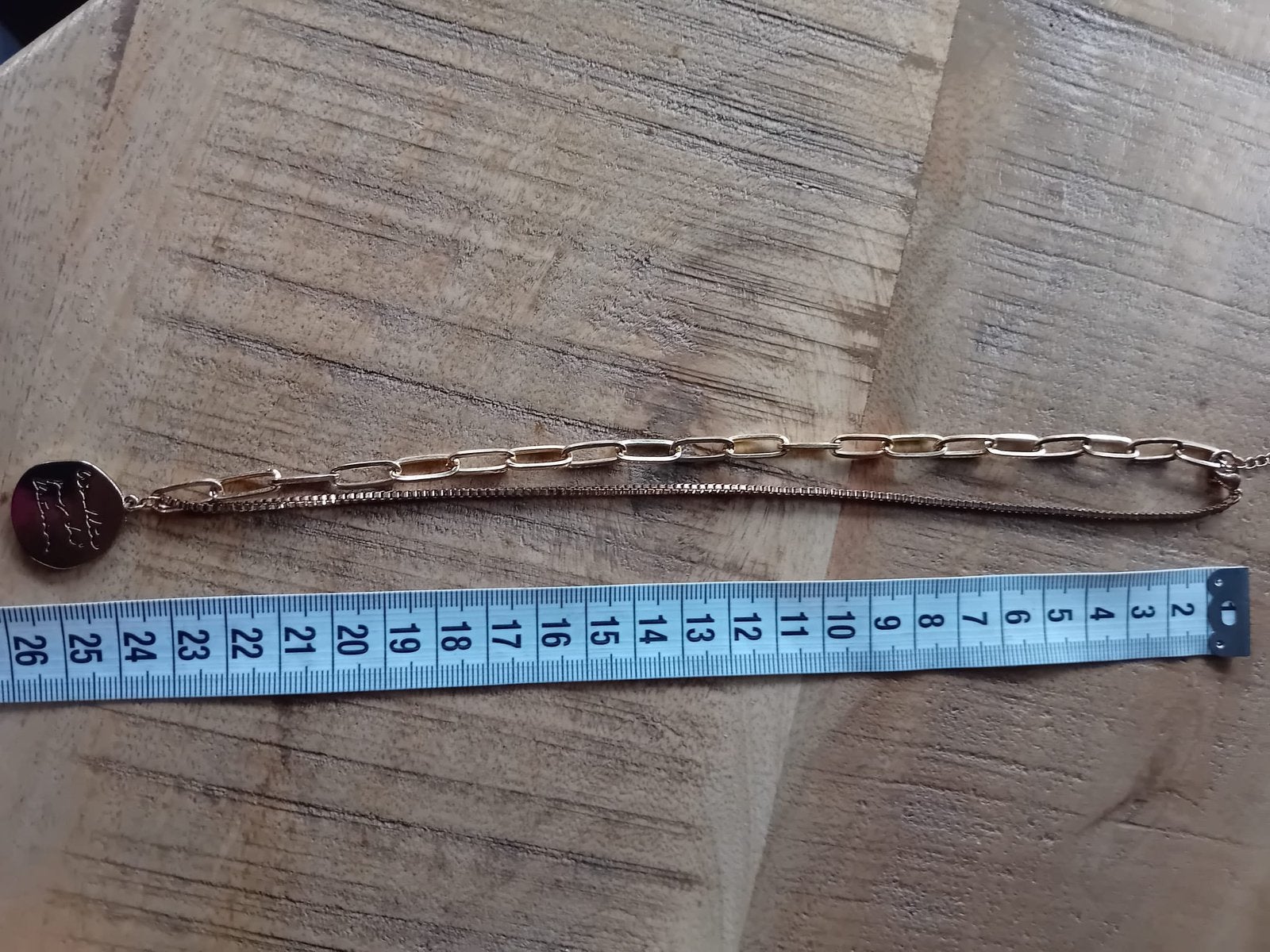 Ketting, Ophalen of Verzenden, Zo goed als nieuw, Goud, Overige materialen