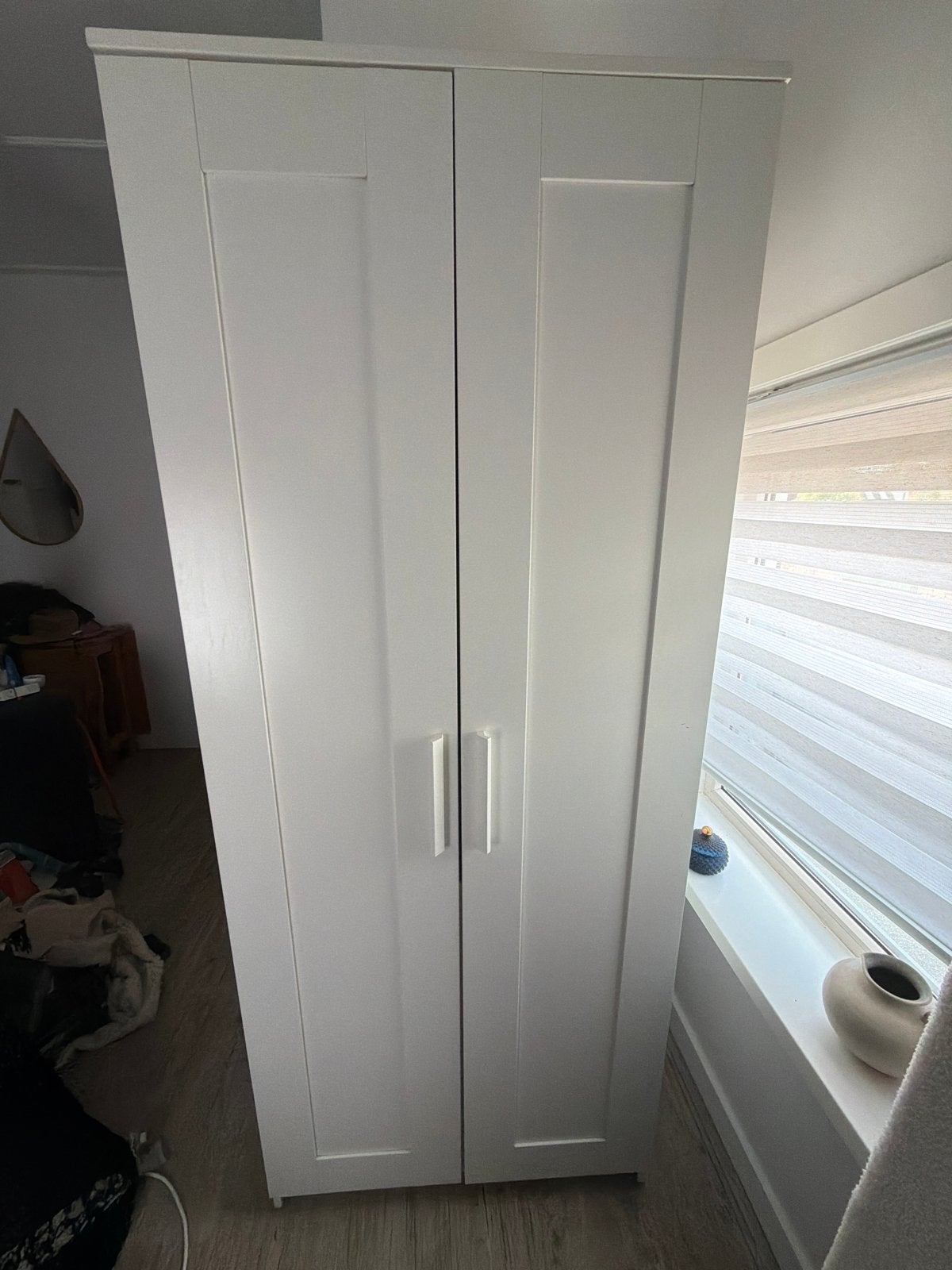 Ikea Brimnes witte kledingkast MOET WEG, Overige materialen, Gebruikt, 200 cm of meer, 50 tot 100 cm