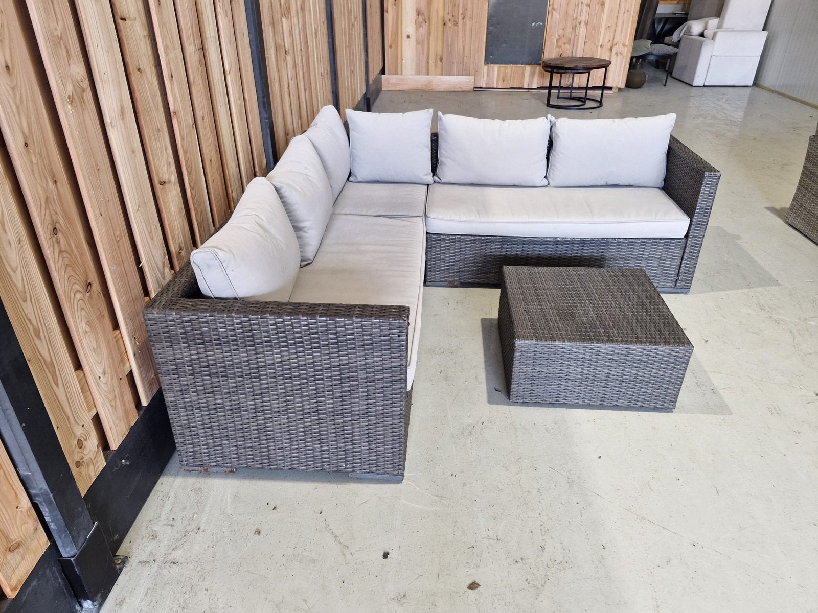 Schitterende hoekloungeset - Zo goed als nieuw, Ophalen, 5 zitplaatsen, Zo goed als nieuw, Wicker