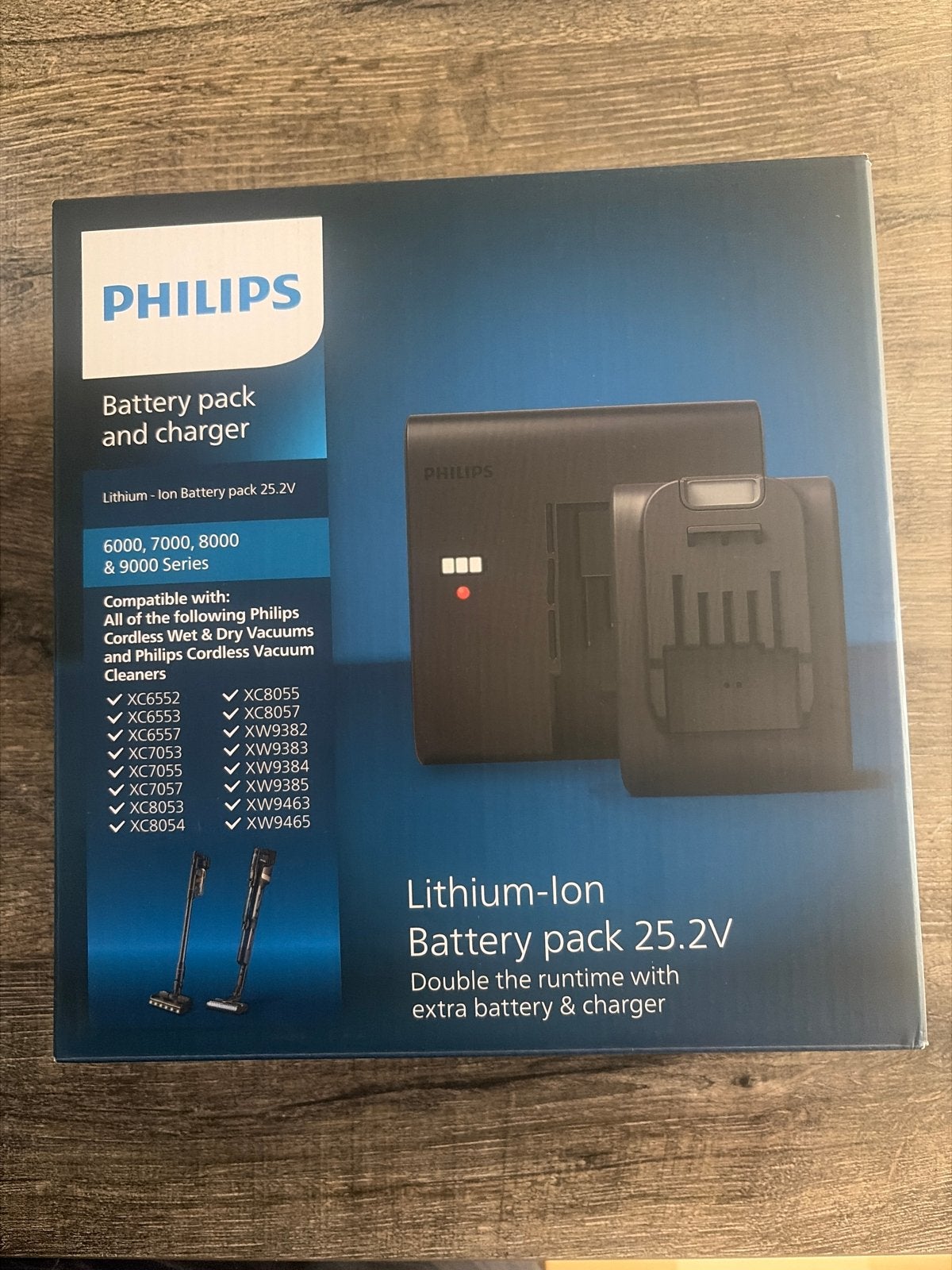 Philips Lithium-Ion Accupack 25.2V met Oplader, Inclusief accessoires, Philips, Overige typen, Nieuw