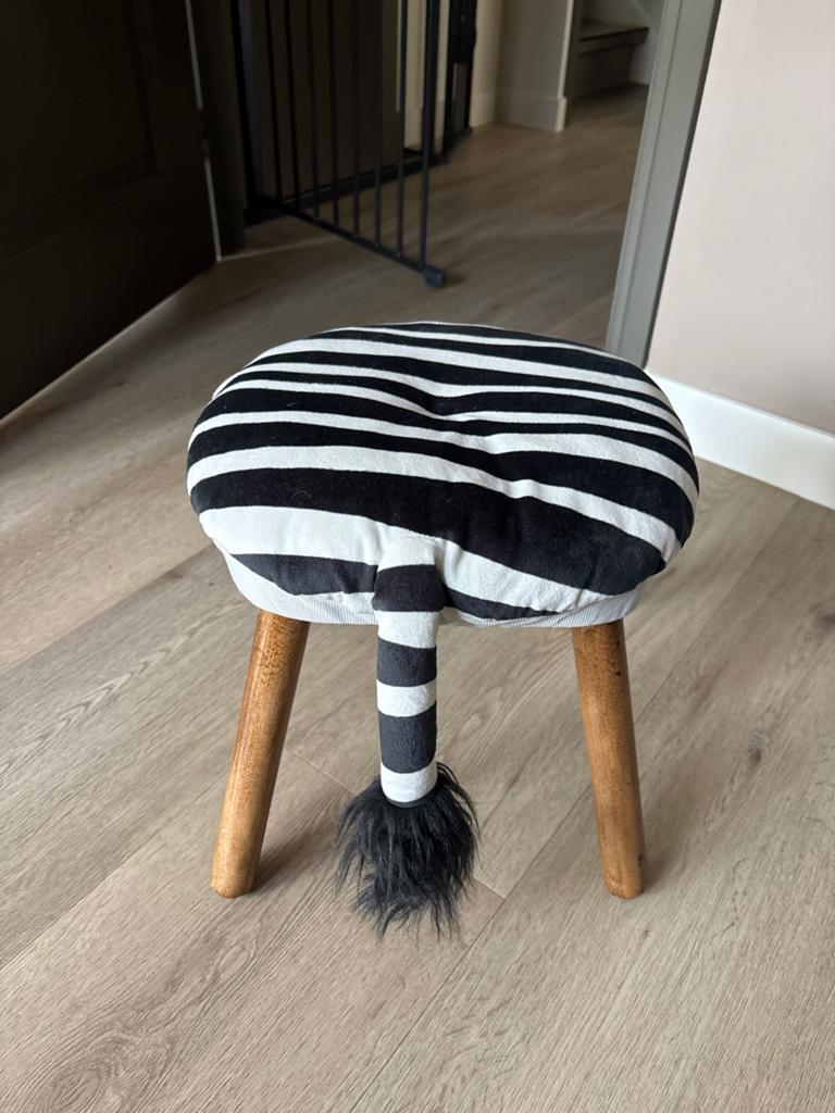 IKEA krukje met zebraprint, geolied hout, Ophalen, Zo goed als nieuw, Hout