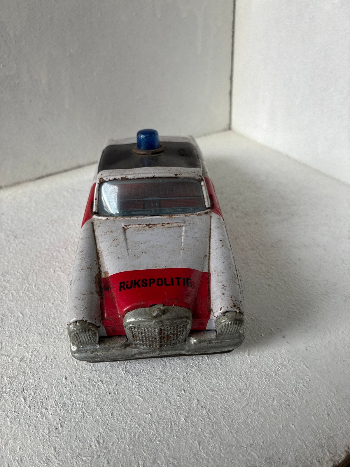 Vintage blikken Rijkspolitie auto - Made in Korea, Ophalen of Verzenden