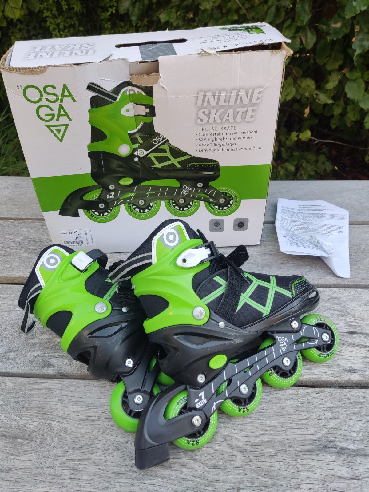 Osaga Inline Skates - Maat 35-38 - Zo goed als nieuw, Ophalen of Verzenden, Zo goed als nieuw, Overige typen, Overige merken