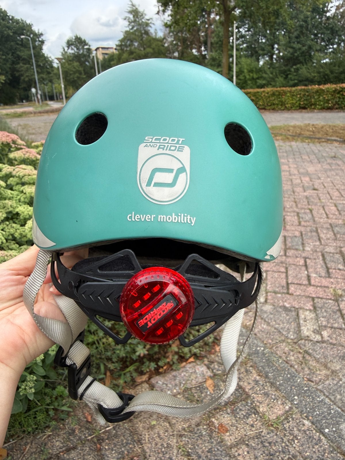 Scoot and Ride Fietshelm XXS-S (45-51CM) met LED-licht, Ophalen of Verzenden, Zo goed als nieuw, XXS, Jongen of Meisje