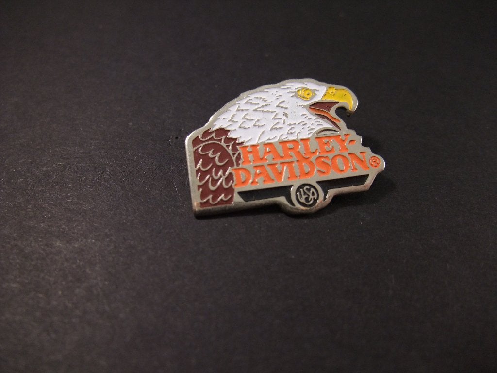 Harley Davidson USA logo Arend, Ophalen of Verzenden, Gebruikt, Transport, Speldje of Pin