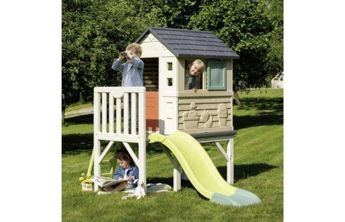Smoby S.Life Stilt house speelhuis paalwoning +glijbaan €289, Kinderen en Baby's, Speelgoed | Buiten | Los speelgoed, Nieuw, Ophalen of Verzenden