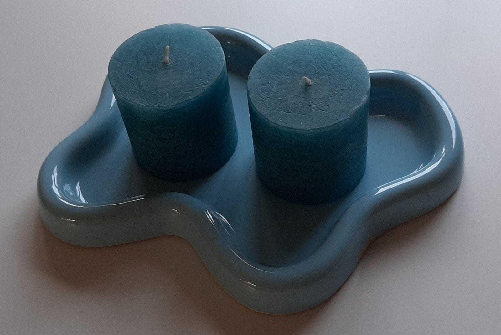 2 kaarsenonderzetters blauw Hema nieuw, Huis en Inrichting, Ophalen of Verzenden, Blauw, HEMA