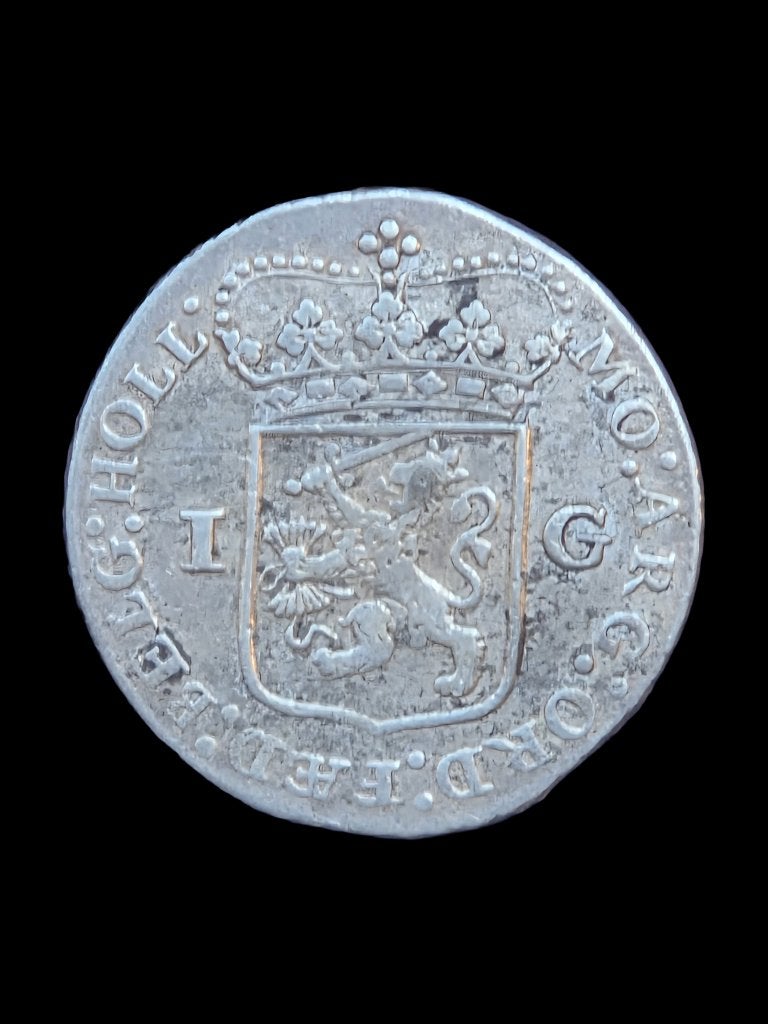 1 Gulden Holland 1793, 1 gulden, Vóór koninkrijk, Zilver, Ophalen of Verzenden