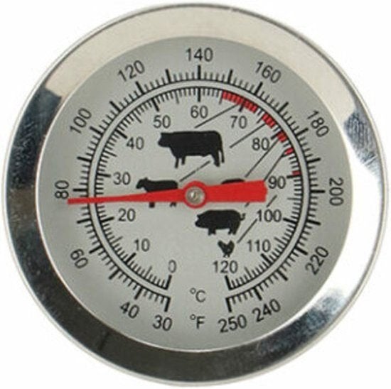 Esschert Design BBQ Vleesthermometer Zilver, Overige typen, Info@esschertdesign.nl, Ophalen of Verzenden, Esschert Design