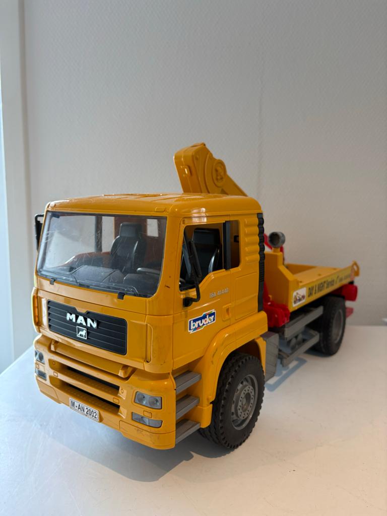 Bruder MAN Takelwagen Speelgoedtruck, Ophalen of Verzenden, Gebruikt