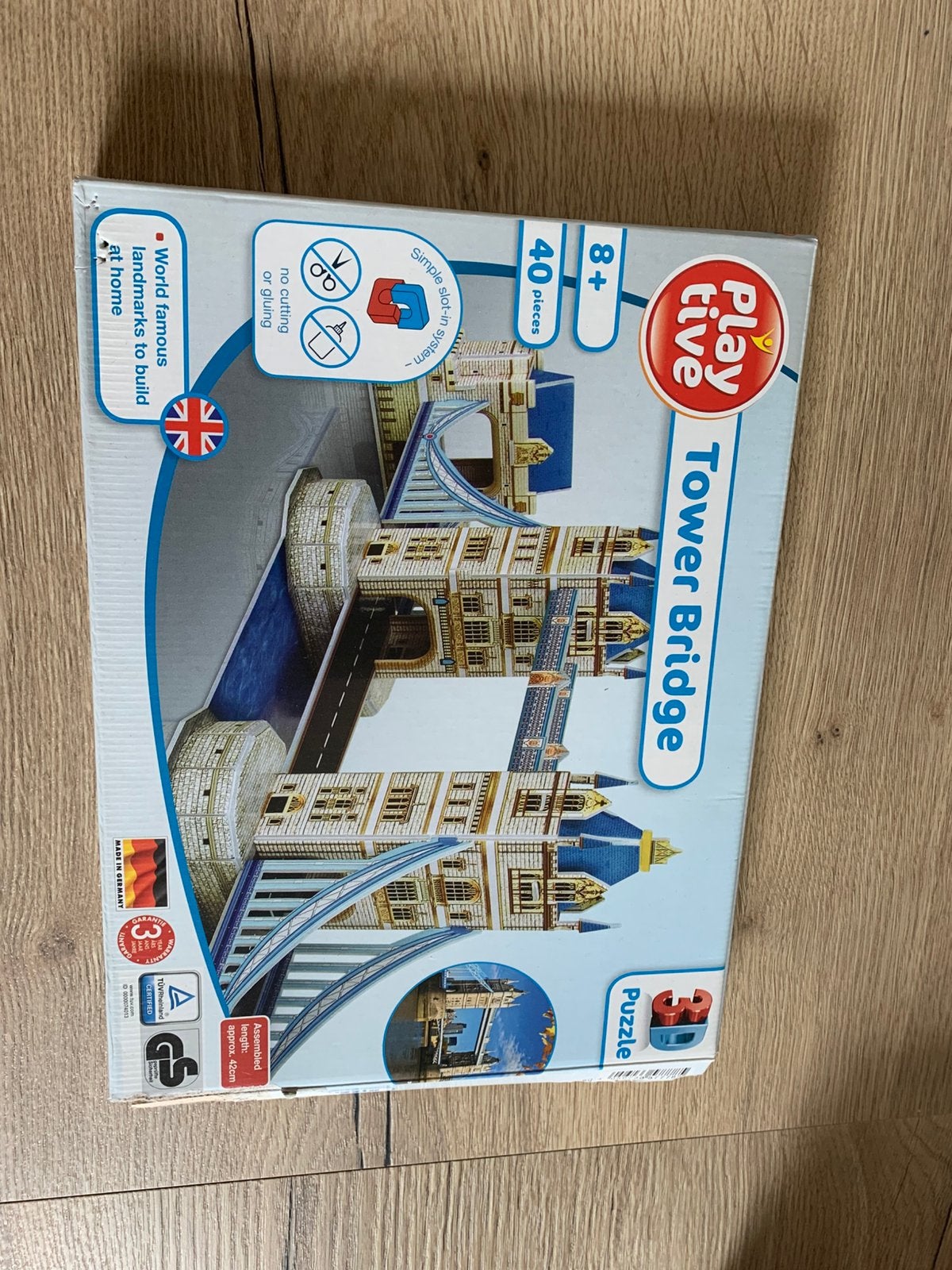 Playtive Tower Bridge 3D-puzzel - 40 stukjes, Kinderen en Baby's, Speelgoed | Kinderpuzzels, Zo goed als nieuw, 6 jaar of ouder