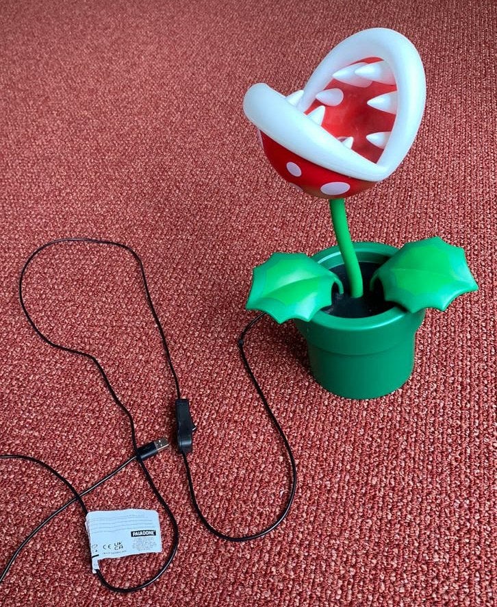 Nintendo Mario piranha plant lamp, Ophalen of Verzenden, Gebruikt
