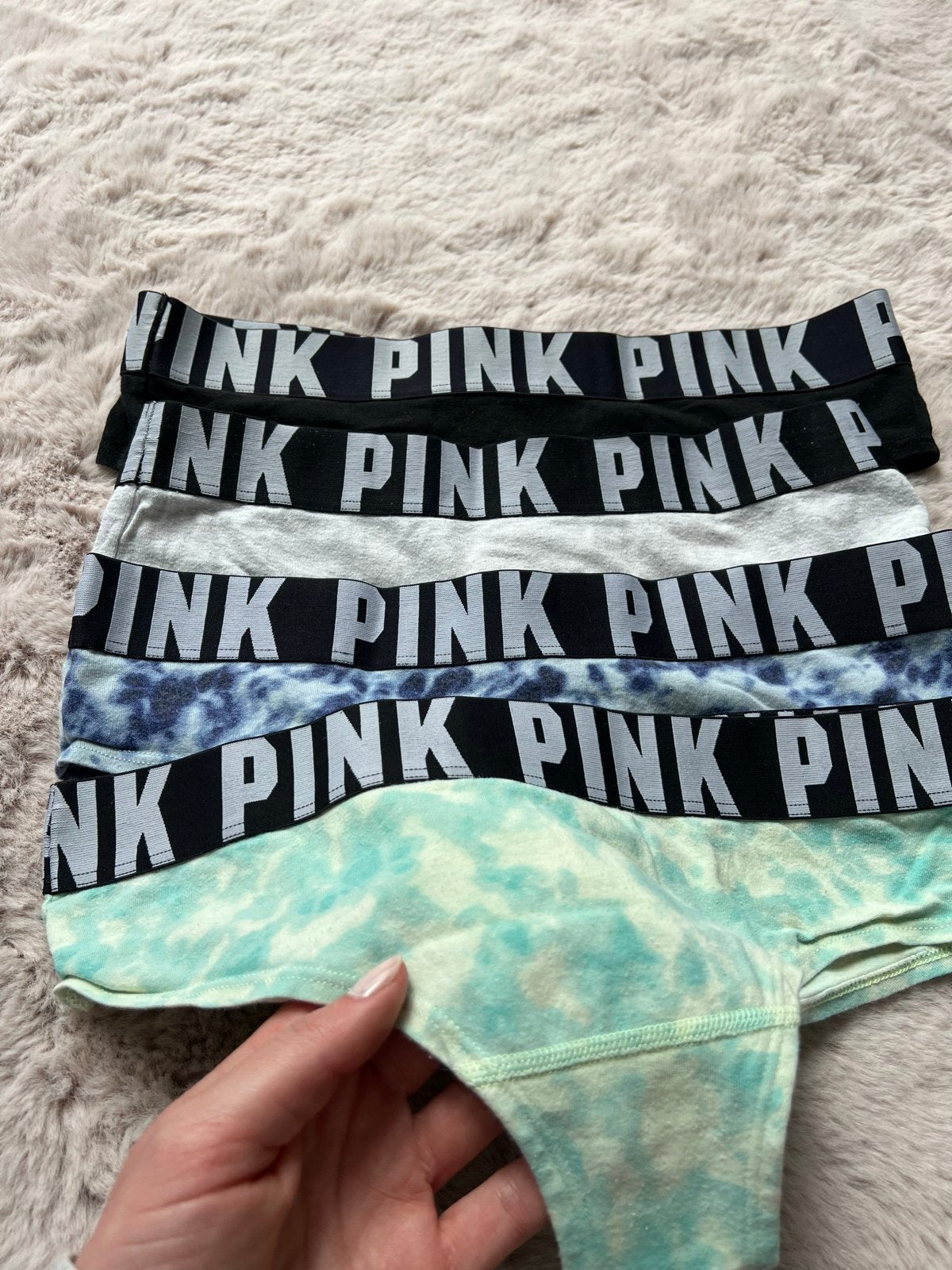 Victoria's Secret PINK Braziliaanse onderbroeken (5 stuks), Ophalen of Verzenden, Zwart, Slip