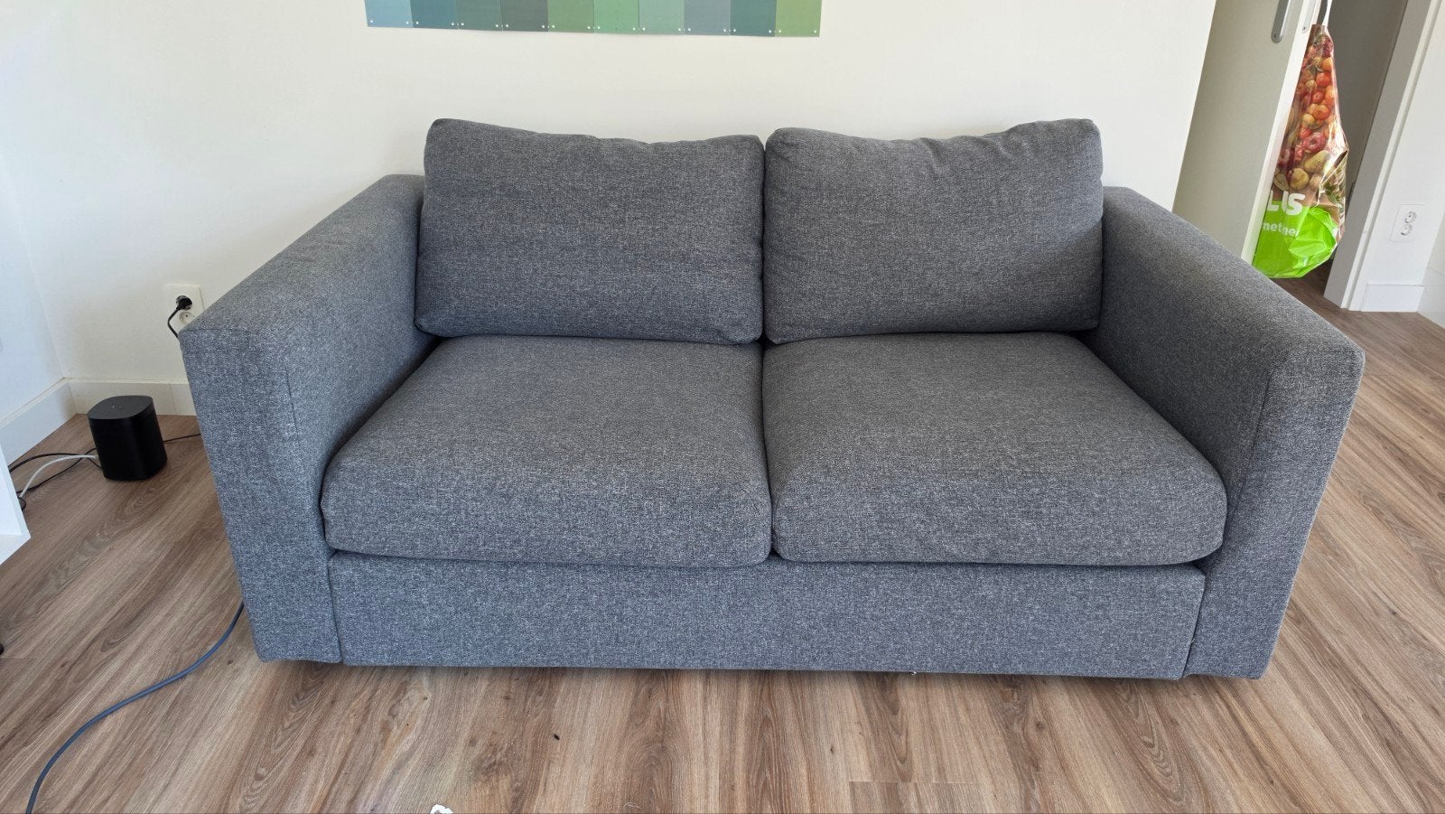 Ikea 2-zits bank - Grijs, prima staat, Gebruikt, 150 tot 200 cm, Tweepersoons, 75 tot 100 cm