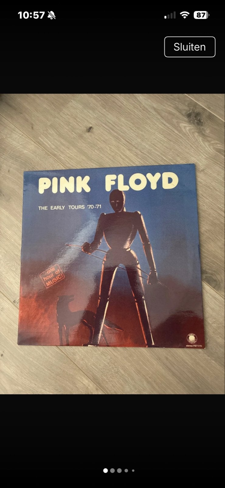 Pink Floyd - The Early Tours '70-'71 LP (Perfecte staat), Cd's en Dvd's, LP, Rock, Ophalen of Verzenden, Zo goed als nieuw