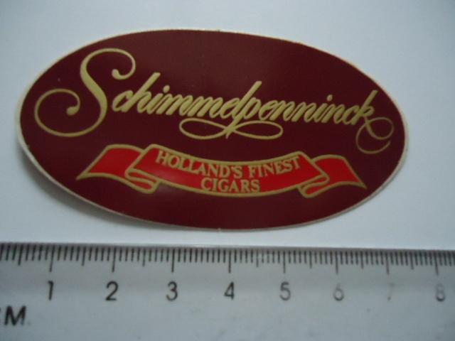 sticker oud Schimmelpenninck holland finest cigar sigaar, Verzenden, Zo goed als nieuw, Bedrijf of Vereniging