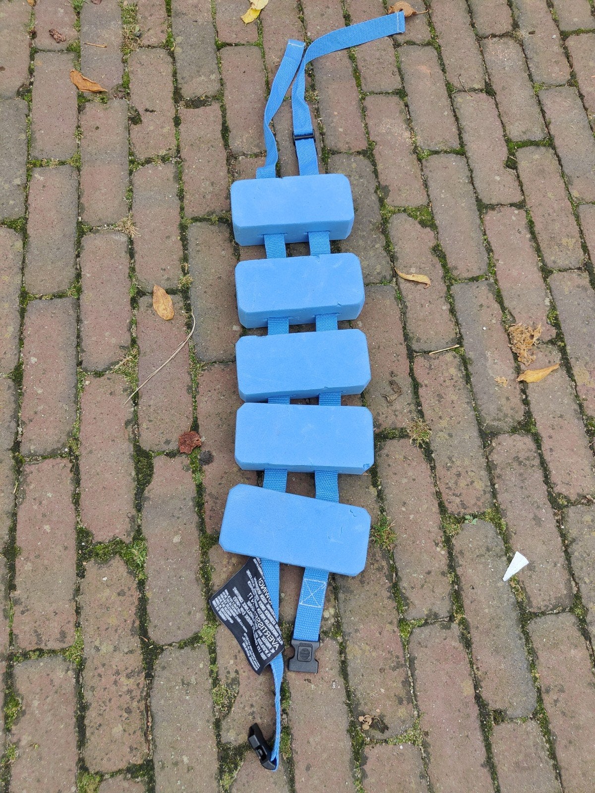 Blauwe zwemgordel met 5 drijvers zwemkurk, Ophalen, Gebruikt