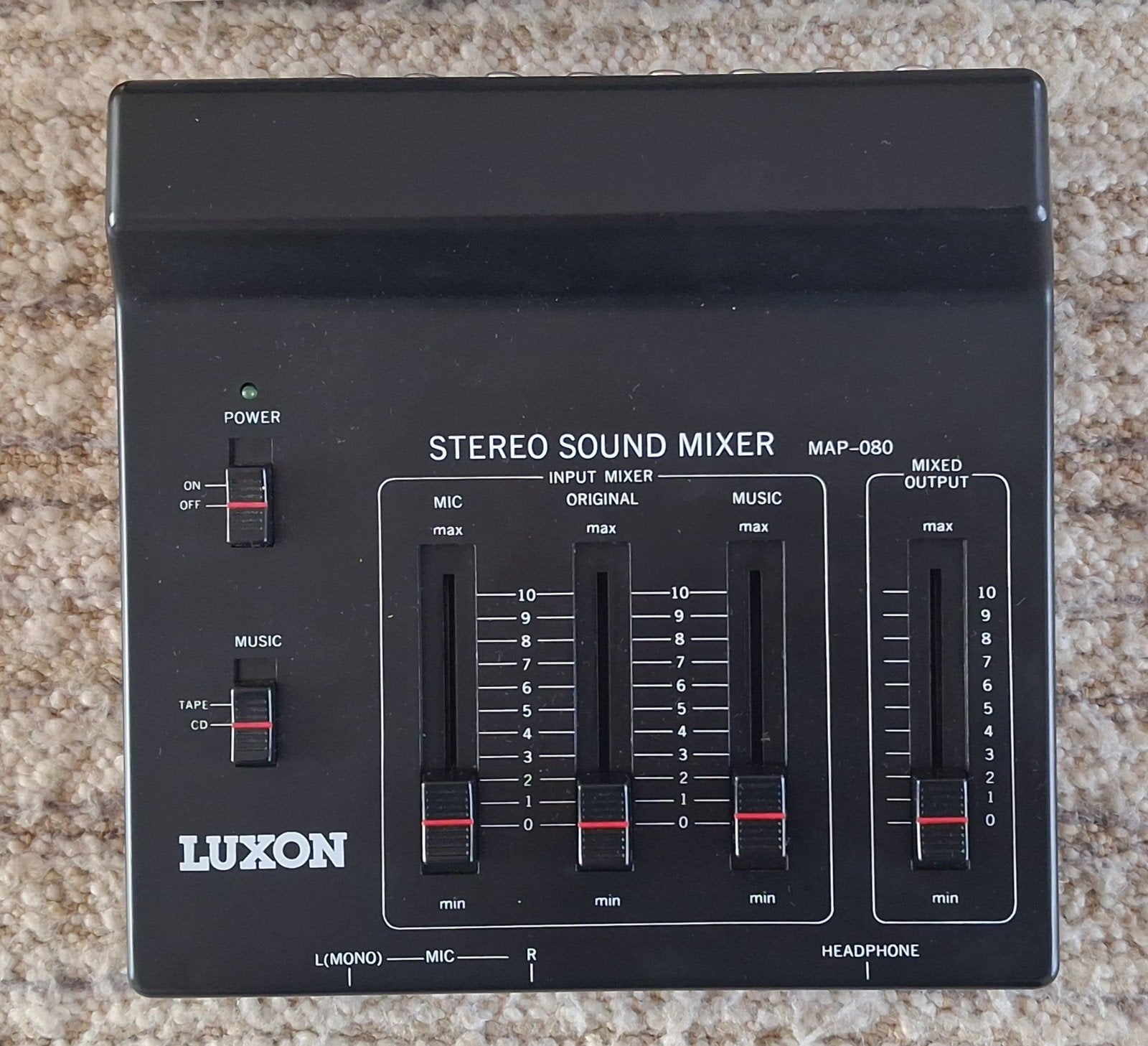 Luxon map-080 stereo sound mixer, Ophalen of Verzenden, Zo goed als nieuw