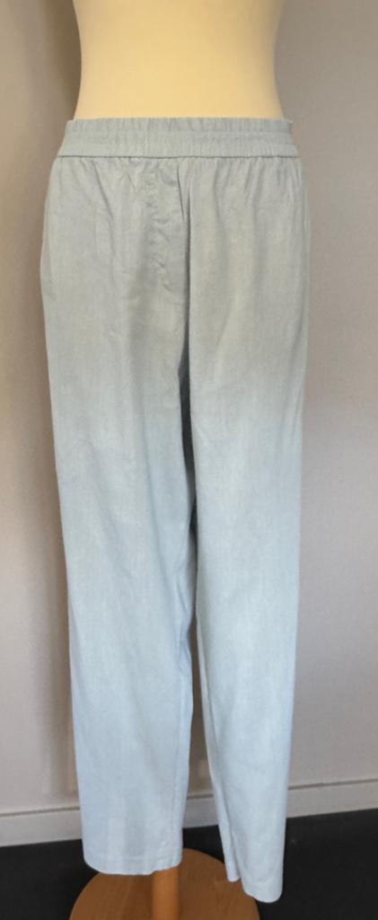 Mooie linnen broek van Marccain (7= 46), Blauw, Zo goed als nieuw, Dc, Lang