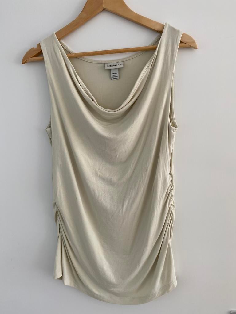 Witte/off white top zonder mouw, Maat 38/40 (M), Wit, Ophalen of Verzenden, Zonder mouw