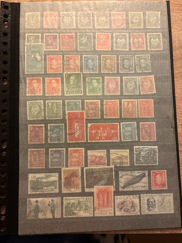 Postzegels van Noorwegen, Ophalen, Noorwegen, Gestempeld