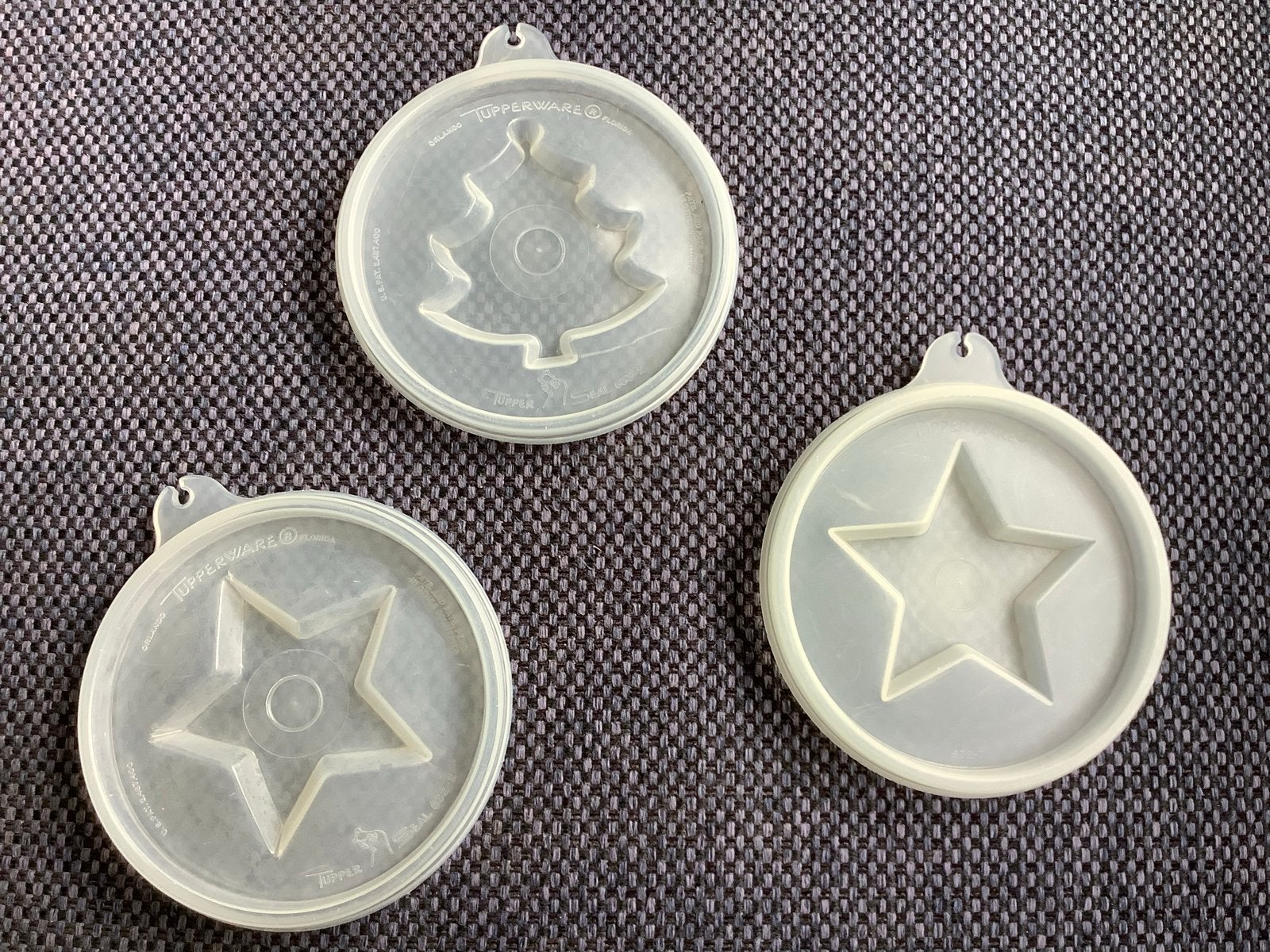 Tupperware Orlando Vormpjes Kerstboom Sterren Set van 3, Ophalen of Verzenden, Zo goed als nieuw, Wit, Overige typen