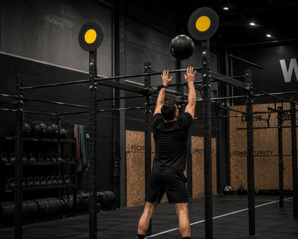 Wall Ball Set + Targets | 4, 6, 8 & 10 kg | Compleet, Ophalen, Zo goed als nieuw, Benen, Fitnessbal