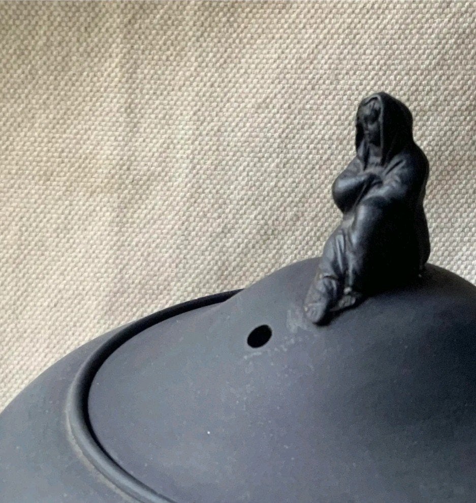 Zeldzame Wedgwood Black Basalt Theeset - Puntgaaf & Compleet, Antiek en Kunst, Ophalen