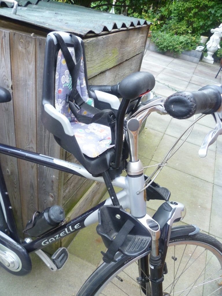 fietszitje voorop, Ophalen, Voetsteuntjes, Voorzitje, Zo goed als nieuw