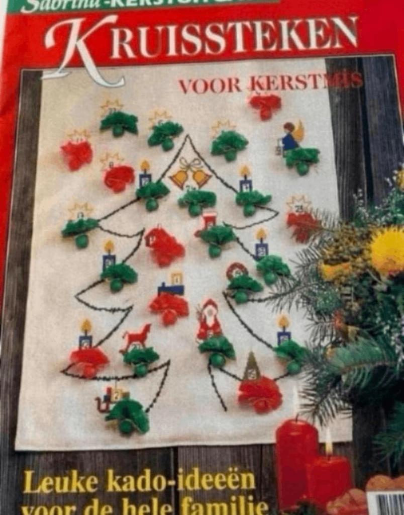 KRUISSTEKEN SABRINA KERSTUITGAVE, Verzenden, Zo goed als nieuw, Handborduren, Patroon