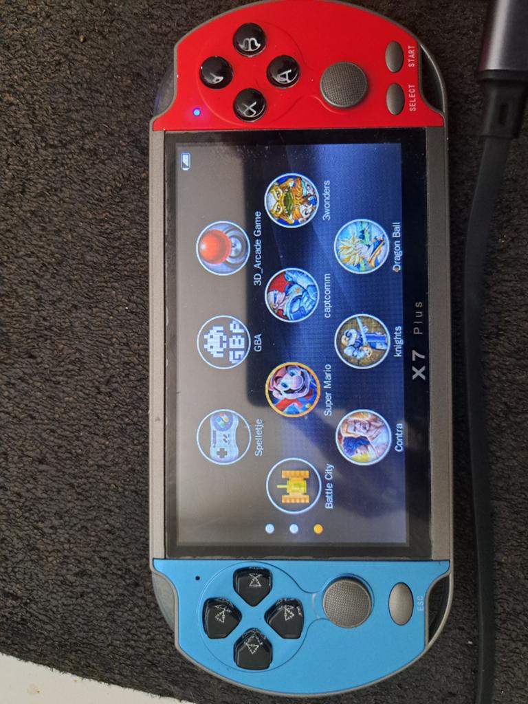 X7 Plus Handheld Game Console - Rood/Blauw Retro Gaming, Ophalen of Verzenden, Overige merken, Gebruikt