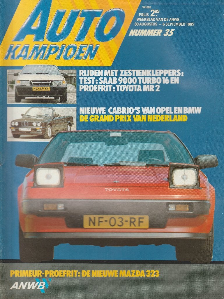 Toyota MR2 ( W20 ) in Autokampioen 1985, Gelezen, Toyota, Ophalen of Verzenden, Autokampioen
