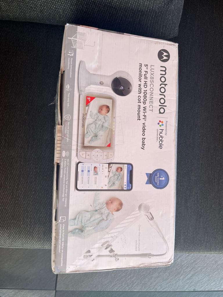 Motorola LUX85CONNECT Full HD babyfoon met camera, Kinderen en Baby's, Babyfoons, Ophalen of Verzenden, Zo goed als nieuw, 250 meter of meer
