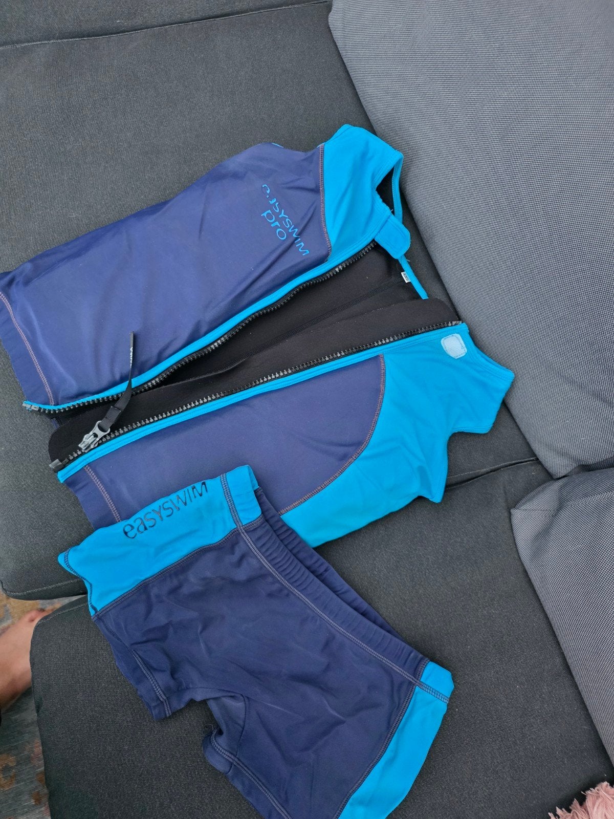 EasySwim Pro Zwemvest en Zwembroek Set xxl, Ophalen, Blauw, Zo goed als nieuw, Zwembroek of Short