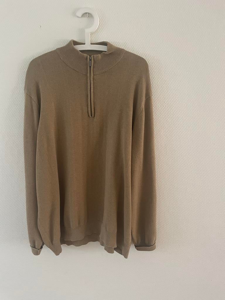 Mooie Compañeros zip trui - Te groot voor mij. Kort gedragen, Ophalen of Verzenden, Gedragen, Maat 56/58 (XL), Beige