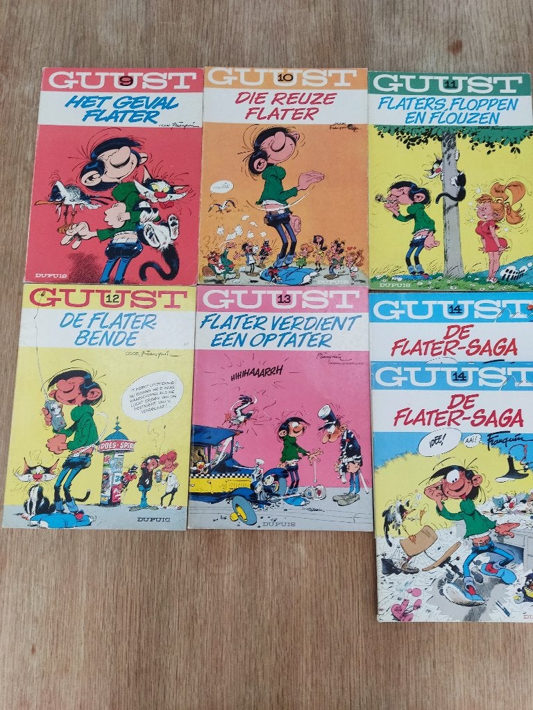 Guust Flater, Meerdere stripboeken, Ophalen of Verzenden, Gelezen, Diverse