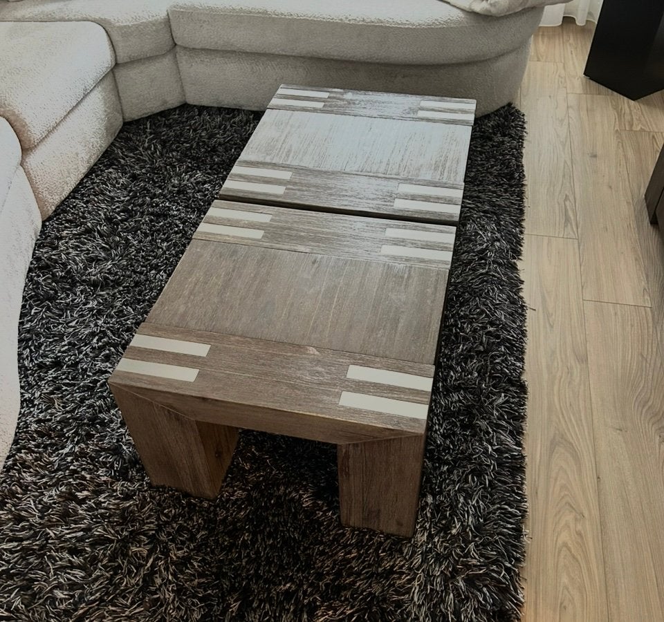 Salontafel/ 2 bijzettafeltjes, Ophalen, Zo goed als nieuw, Rond, 50 tot 100 cm