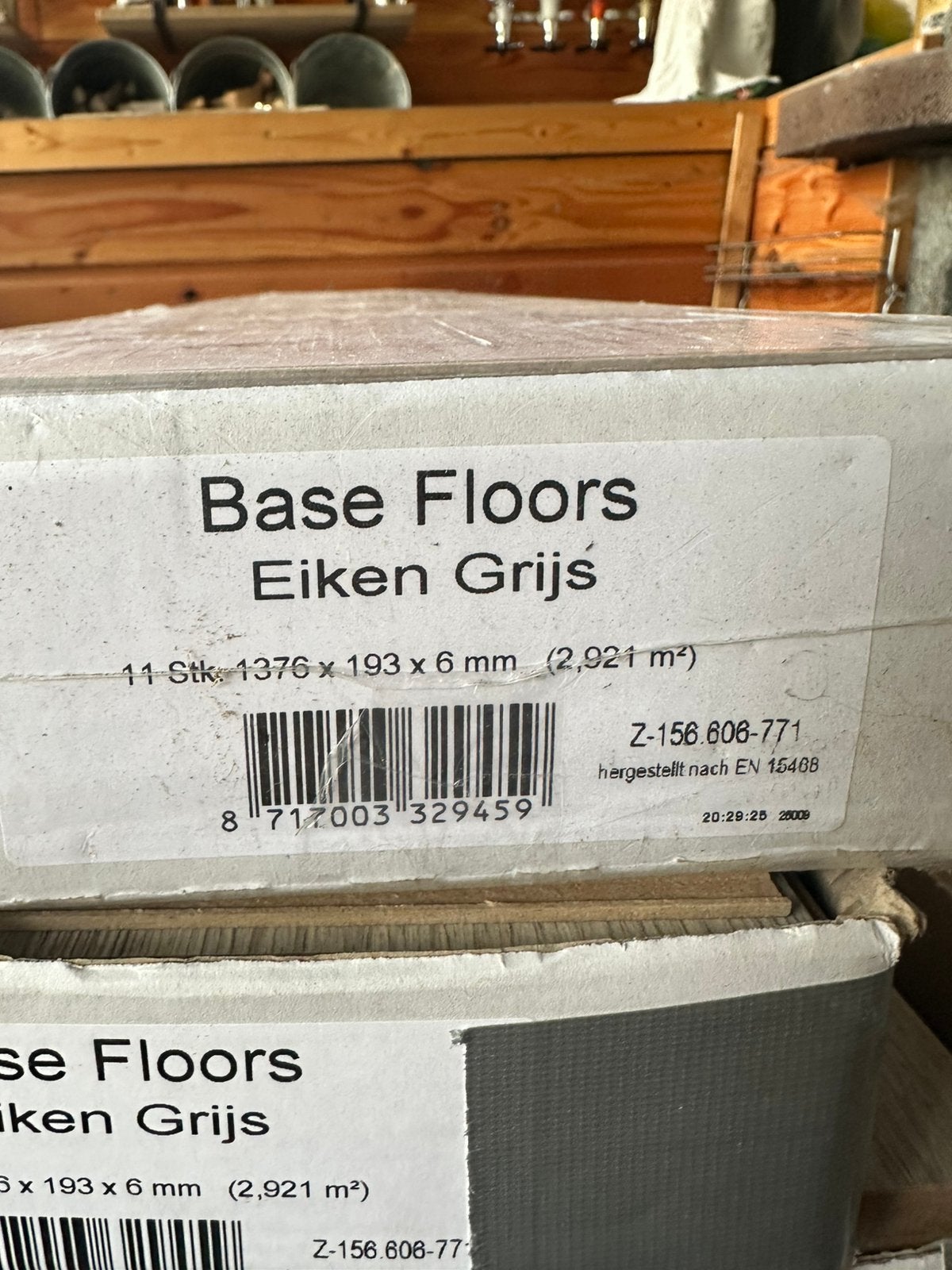 Eiken grijs laminaat, Ophalen, Kunststof, Gebruikt, 50 tot 150 cm