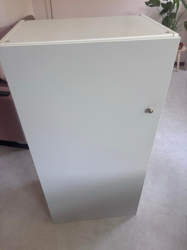 Ikea platsa basiselement witte kast met grijze deur, Ophalen, Gebruikt, 100 tot 150 cm, 50 tot 100 cm