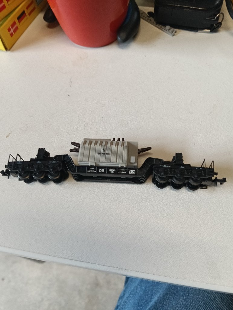 Minitrix 3298 dieplaadwagen m et trafo Siemens N-spoor, Hobby en Vrije tijd, Modeltreinen | N-Spoor, Gebruikt, Gelijkstroom, Trix