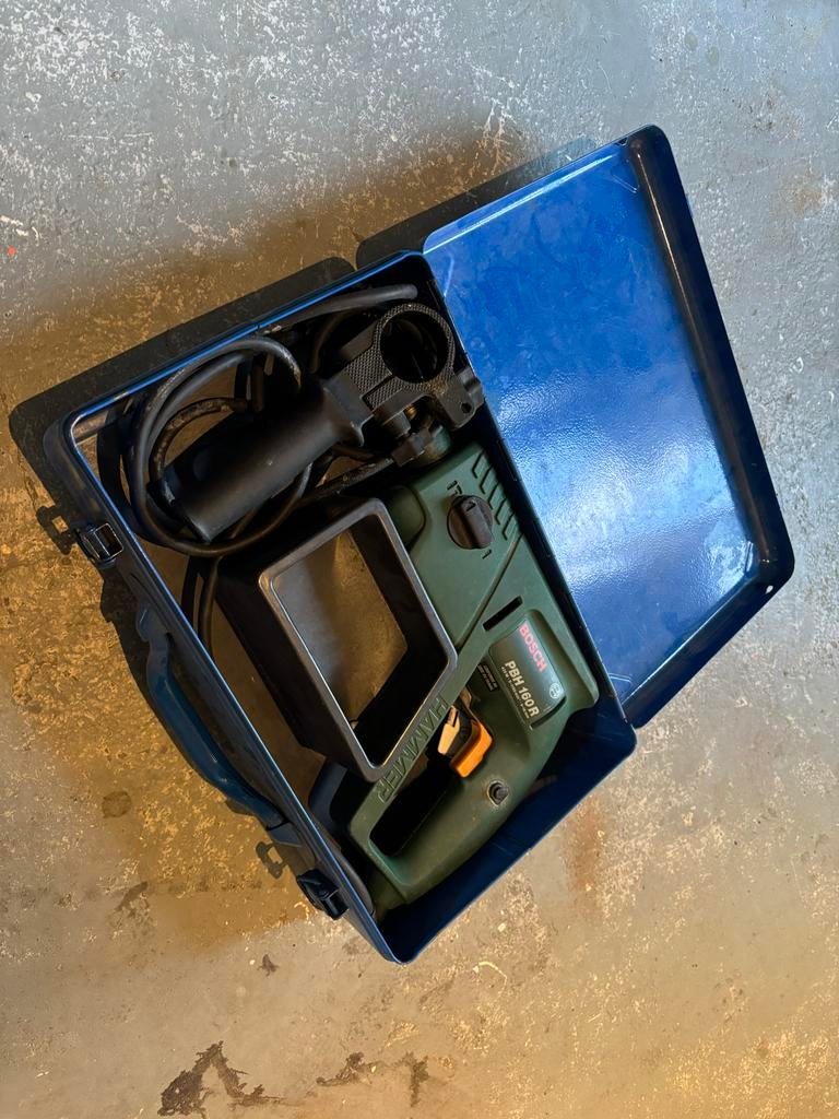 Klopboor (lekke kop) met stalen koffer, Gebruikt, Minder dan 400 watt, Klopboormechanisme, Ophalen