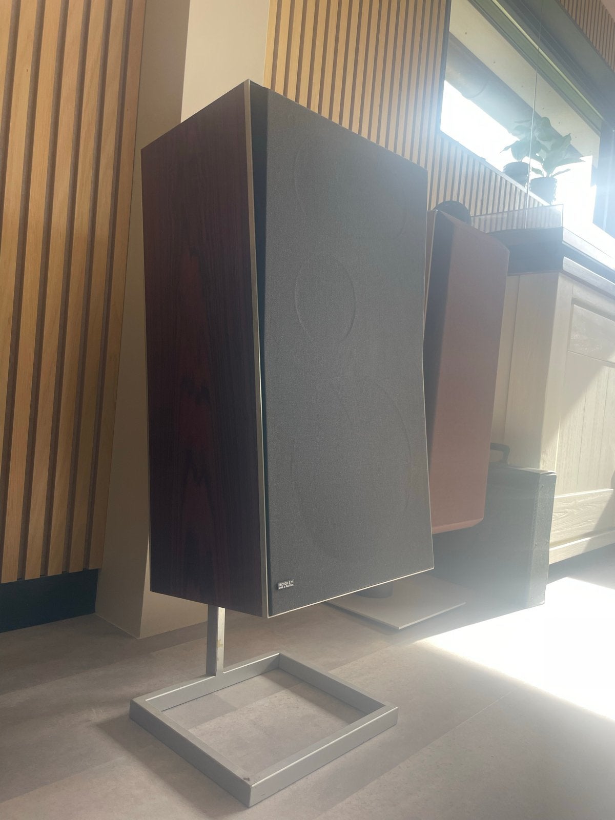 Beovox S75 vintage speakers - Bang & Olufsen, Ophalen, Vloerstaande luidspreker, Gebruikt, Inclusief standaarden