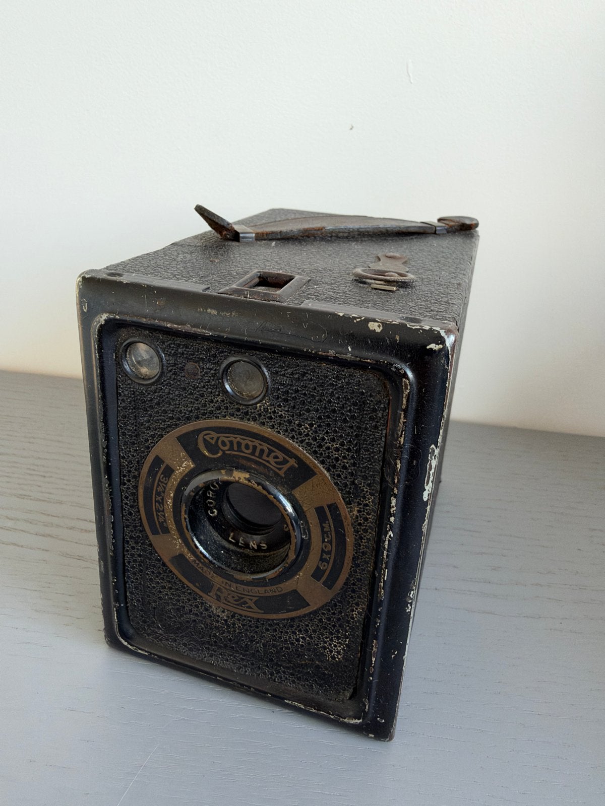 Antieke Coronet Rex Box Camera - Made in England, Ophalen of Verzenden, Gebruikt, Compact, Overige Merken