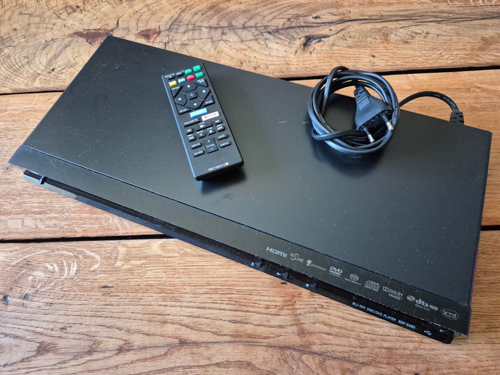 Sony BDP-S480 Blu-ray/DVD Speler met 3D en Wi-Fi, Ophalen of Verzenden, Zo goed als nieuw, Sony