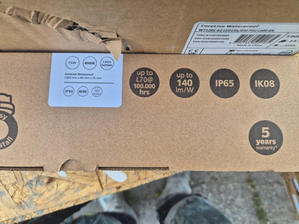 Phillips TL armateur en lamp., Led-lamp, Minder dan 30 watt, Nieuw, E27 (groot)