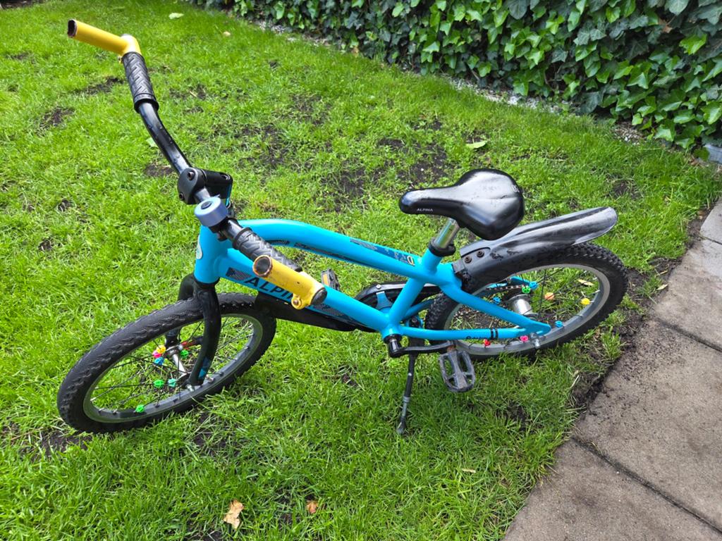 Stoere Alpina jongensfiets 18 inch - Gebruikt, Minder dan 49 cm, Ophalen, Gebruikt, Overige merken