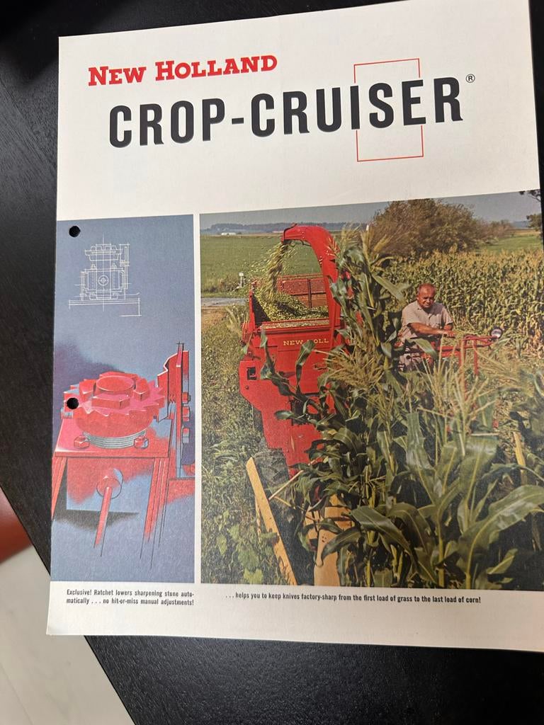 New Holland Crop-Cruiser Folder Jaren '60, Verzamelen, Ophalen of Verzenden, Gebruikt, Overige typen