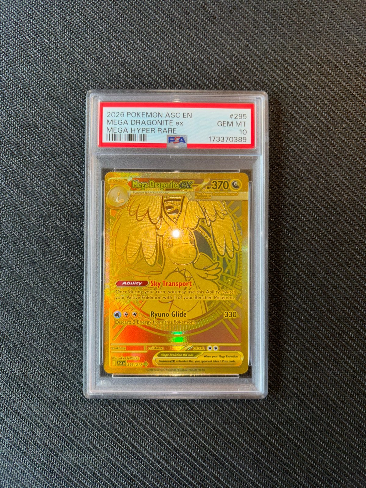 Mega dragonite ex 295 - Gold MUR - Ascended heroes, Ophalen of Verzenden, Zo goed als nieuw