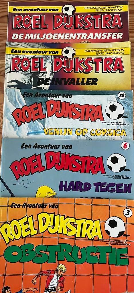 Vijf stripboeken van Roel Dijkstra, Boeken, Stripboeken, Meerdere stripboeken, Ophalen of Verzenden, Gelezen