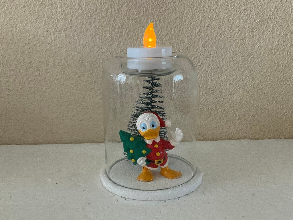 Disney Donald duck - theelicht houder - stolp, Verzamelen, Disney, Ophalen of Verzenden, Donald Duck, Zo goed als nieuw, Beeldje of Figuurtje